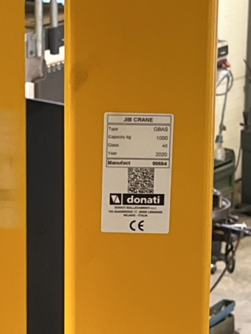 921216-5 Column slewing crane Donati 1000kg