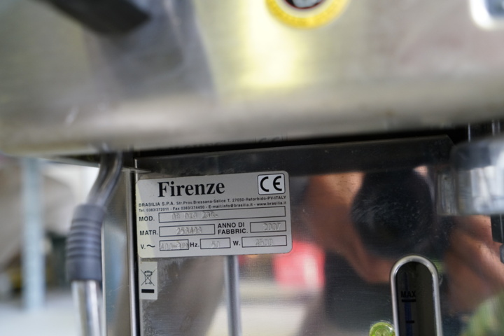 894180-3 Espresso machine BRASILIA 2 taps with grinder