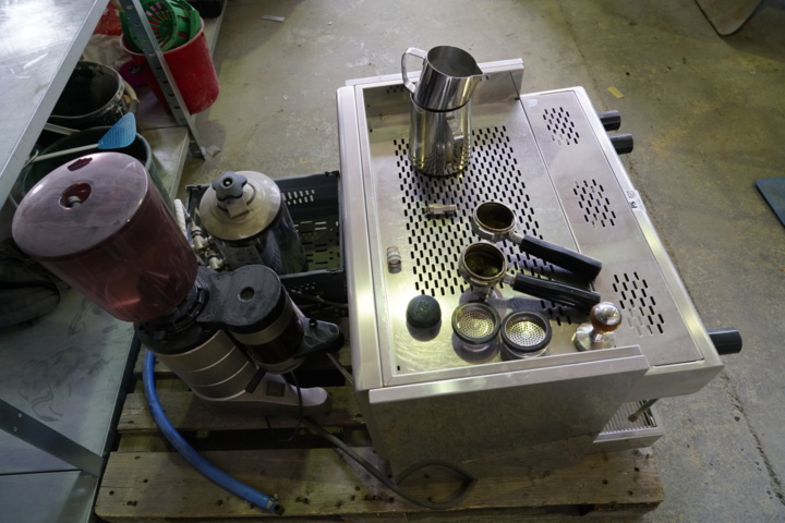 894180-12 Espresso machine BRASILIA 2 taps with grinder