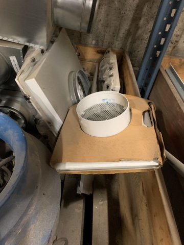 940120-8 Ceiling fan Fläkt Woods STEF-1-104-1-1-5, duct fan and mixed ventilation