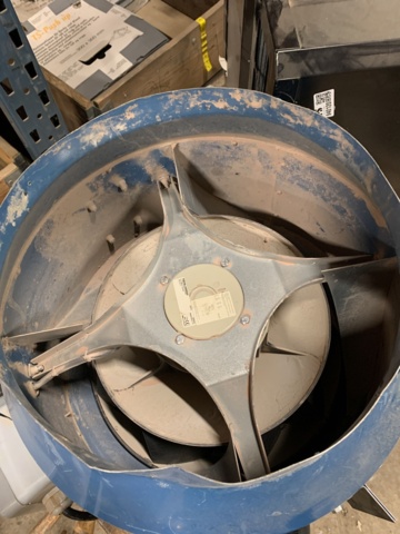 940120-10 Ceiling fan Fläkt Woods STEF-1-104-1-1-5, duct fan and mixed ventilation