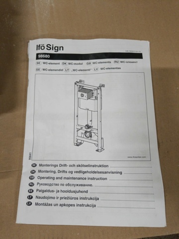 940154-3 WC fixture Ifö Sign 98680
