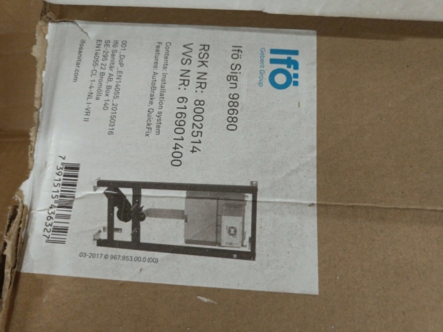 940154-4 WC fixture Ifö Sign 98680