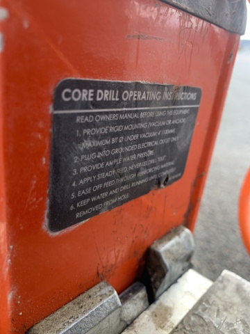 942491-8 Core drill Weka SR75S with rig Husqvarna DS450