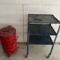 945324-1 Tool trolley and tin dustbin