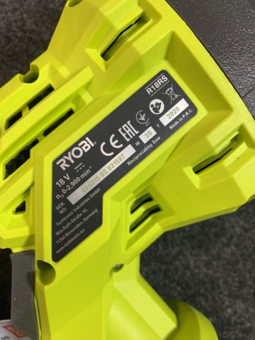 947081-3 Tiger saw Ryobi R18RS-0 18V ONE+