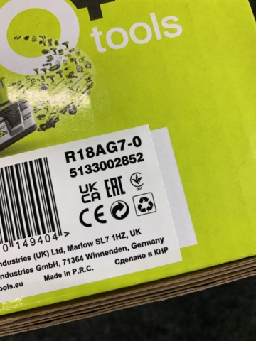 947077-3 Angle grinder Ryobi RAG18X-0 ONE+ HP 18V