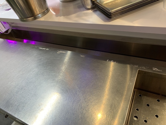 940236-8 Costilla cooling bench with six pull-out drawers, cooling trough and cooling pit