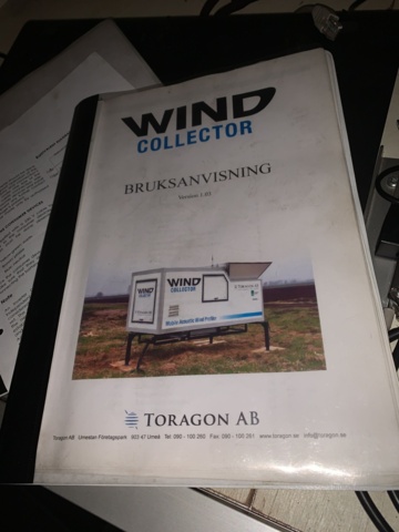 810439-26 Wind measuring equipment Wind Collector with diesel generator, battery charger 24V/80A etc