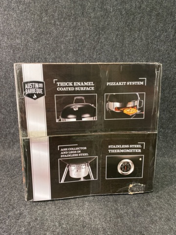 947326-2 Charcoal grill Austin and Barbeque AABQ Charcoal 57cm and Pizza kit