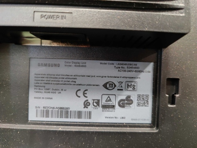 941703-7 Monitor Samsung S24E450D