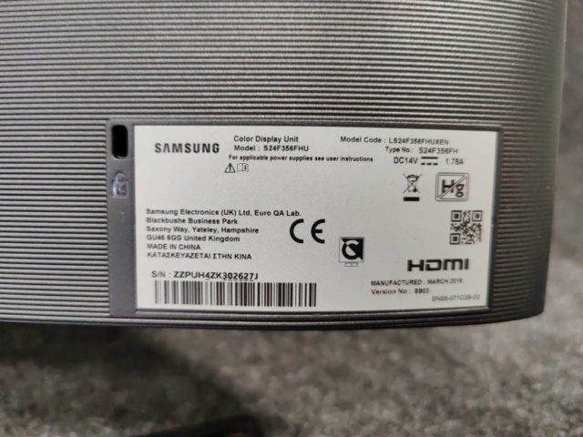 941704-7 Monitors Samsung S24F356FHU + docking station