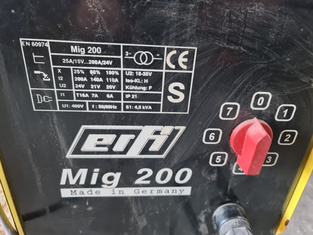 939295-7 Migsvets Efri Ergoline Mig 200