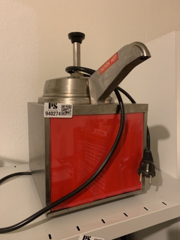 940274-1 Heated dispenser for melted cheese/melted chocolate