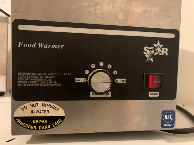 940274-4 Heated dispenser for melted cheese/melted chocolate