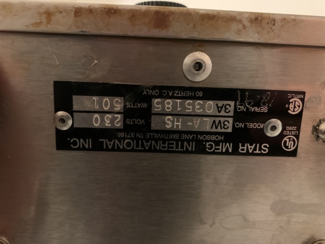 940274-7 Heated dispenser for melted cheese/melted chocolate