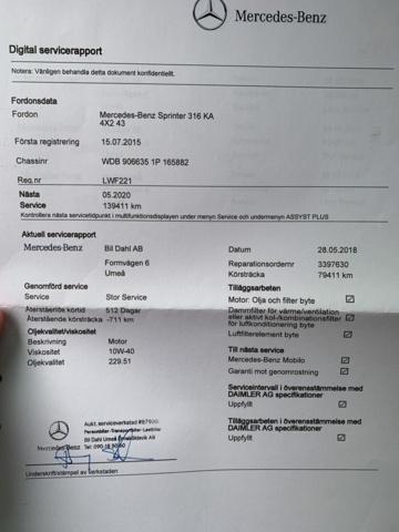 948560-41 Mercedes-Benz Sprinter 316 BlueTEC L4H2 - 2015