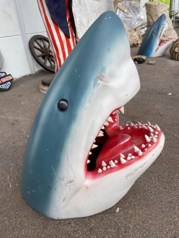 948376-1 Shark head wall decoration, 60 cm