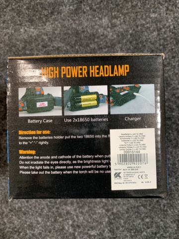 948732-3 4 Powerful Headlamps 5 x LED Cree T6