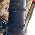 940349-4 Lens Meyer optics Telemegor 4.5/300 with Manfrotto stand