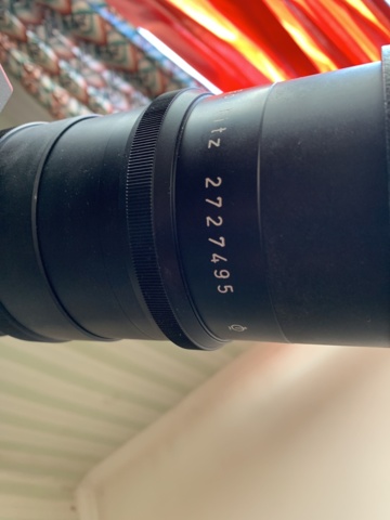 940349-5 Lens Meyer optics Telemegor 4.5/300 with Manfrotto stand