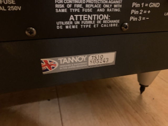 940308-10 Subwoofer 2 pcs Tannoy TS8 and TS10