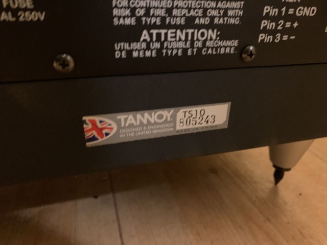 940308-11 Subwoofer 2 pcs Tannoy TS8 and TS10