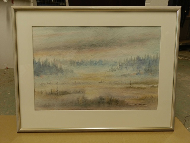 887675-1 2 watercolor paintings Bror Ödman