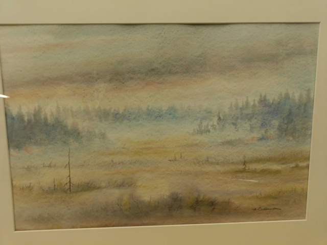 887675-2 2 watercolor paintings Bror Ödman