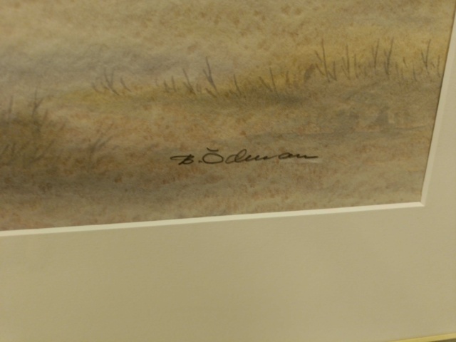 887675-3 2 watercolor paintings Bror Ödman