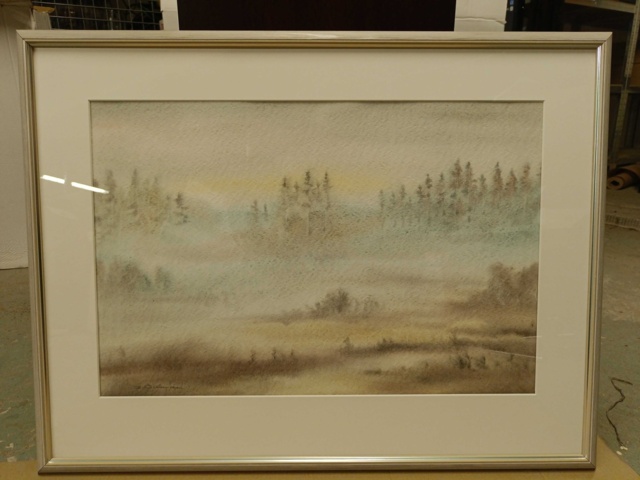 887675-7 2 watercolor paintings Bror Ödman