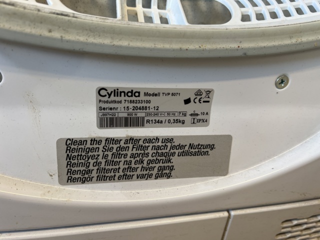 921245-7 Washing machine and dryer, Cylinda