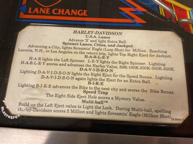 946383-11 Pinball Harley Davidson