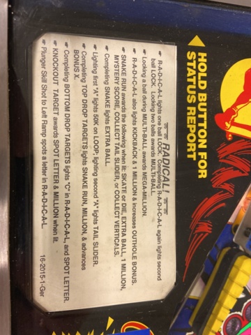 946387-12 Pinball game Radical