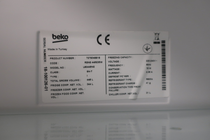 934042-6 Refrigerator, BEKO