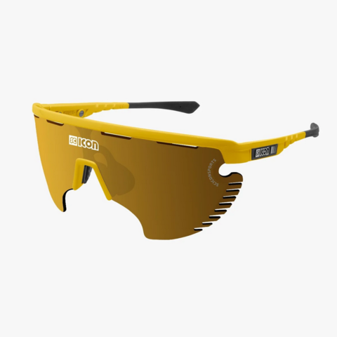 950421-1 Sports glasses Scicon Aerowing Lamon - Yellow Gloss/Multimirror Bronze