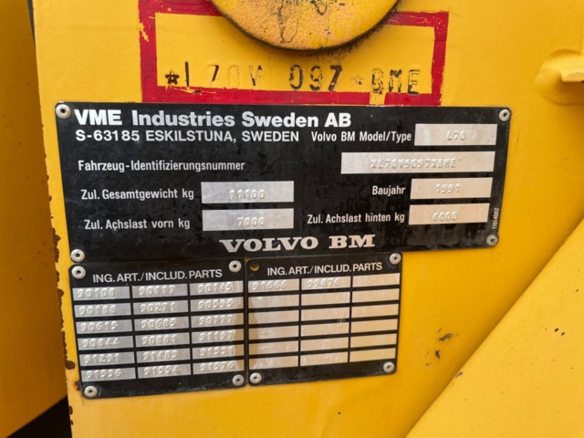 768183-18 Loader Volvo L70