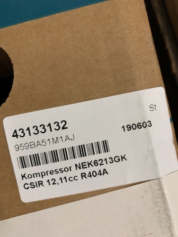 950766-3 Compressor NEK6213GK R404A HBP