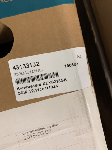 950766-5 Compressor NEK6213GK R404A HBP