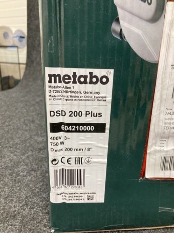 950462-3 Bench grinder Metabo DSD 200