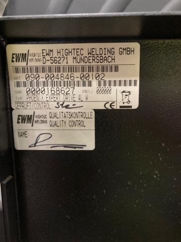 950734-9 Welding EWM Phoenix 400 Expert Pulse