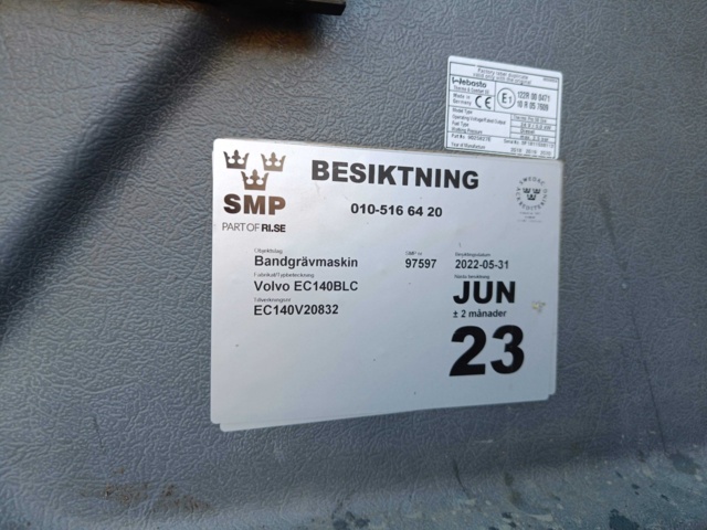 928435-90 Crawler excavator Volvo EC140BLC -2007