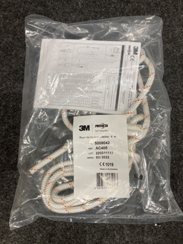 950496-2 Fall protection line 3M AC405 with carabiner 5m