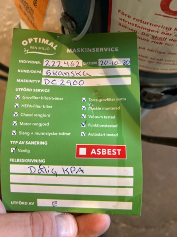 945954-7 Dust separator DC2900