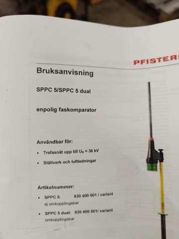 928530-7 Two Pfisterer voltage testers