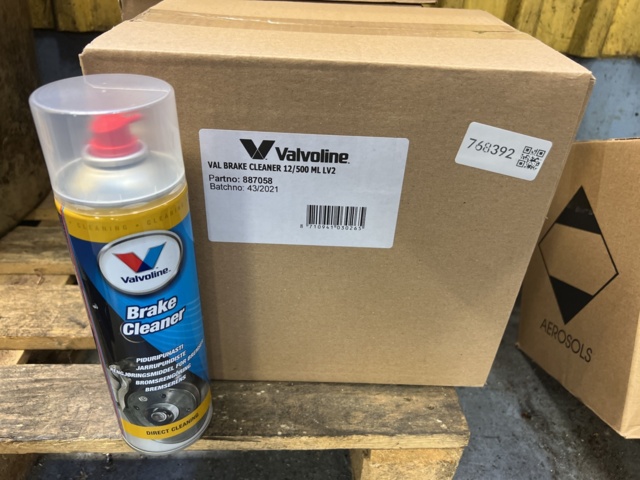 768392-1 BrakeCleaner Valvoline 1 Carton