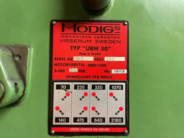 768351-13 Pillar drill/milling machine Modigs UBM 30