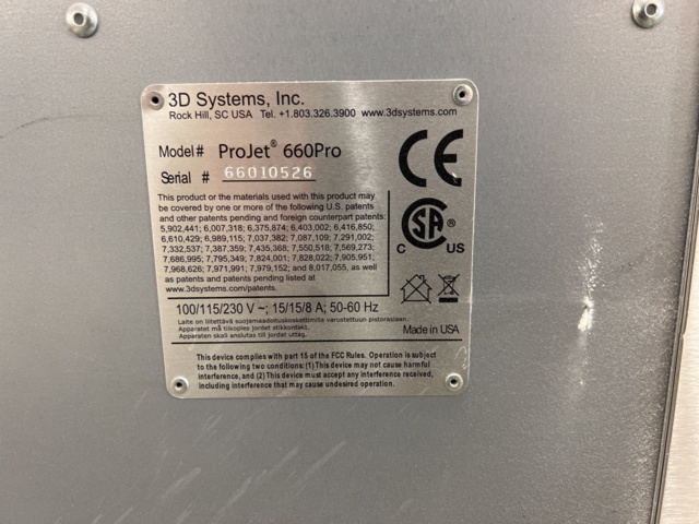 921363-14 3D-Printer, ProJet 660Pro
