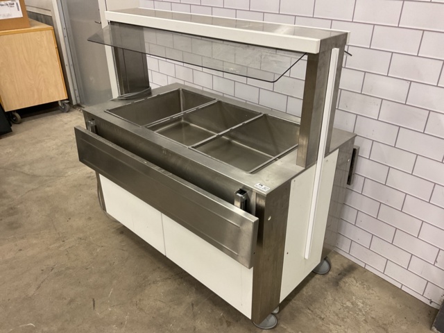 887137-2 Hot buffet with double tray lanes