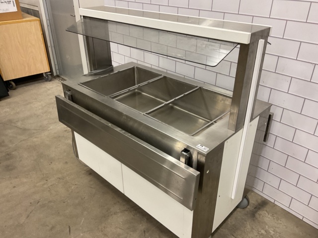 887137-6 Hot buffet with double tray lanes